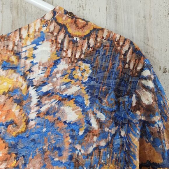 Alfred Dunner Studded Long Sleeve Blouse Multicolored Size Large - Picture 9 of 10